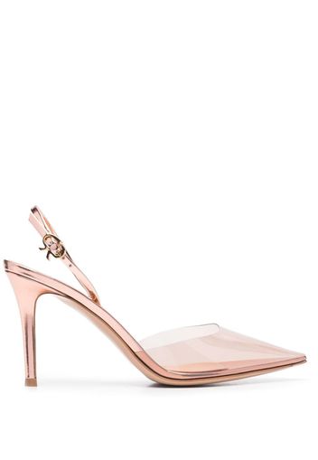 Gianvito Rossi transparent 105mm pumps - Neutrals