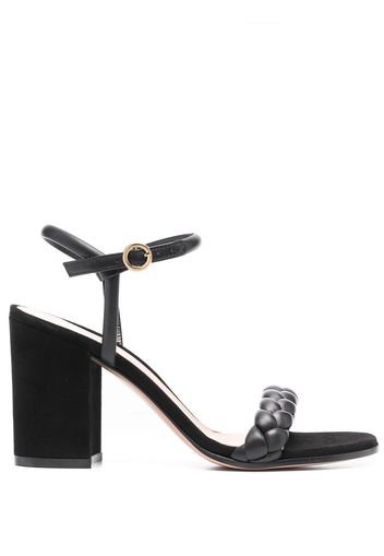 Gianvito Rossi braided open-toe sandals - Black