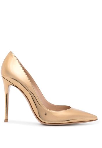 Gianvito Rossi Gianvito 105mm metallic pumps - Gold