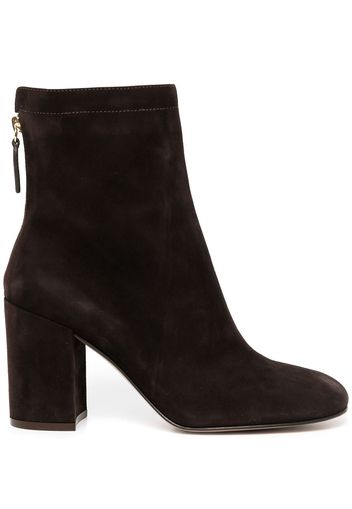 Gianvito Rossi block-heel suede ankle boots - Brown