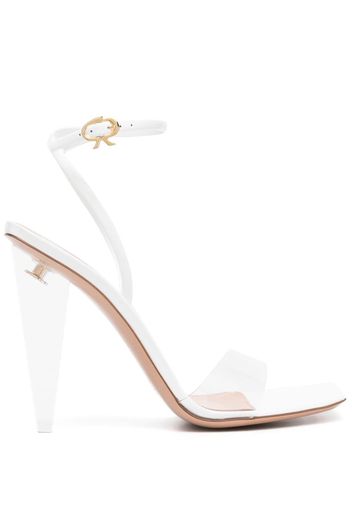 Gianvito Rossi Translucent 120mm heeled sandals - White