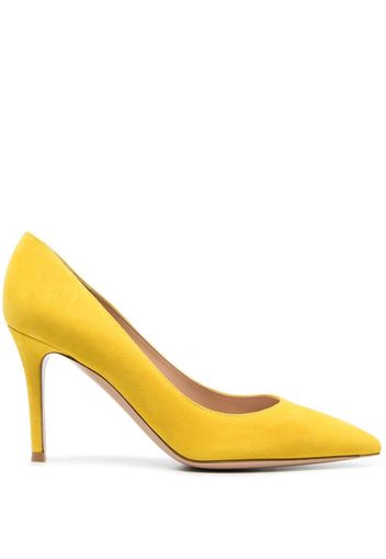 Gianvito Rossi Gianvito 85 pointed pumps - Yellow