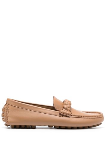 Gianvito Rossi Monza leather loafers - Brown