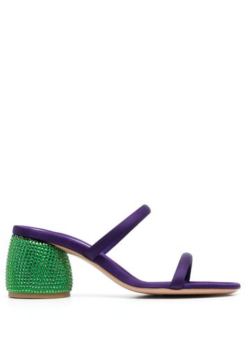 Gianvito Rossi rhinestone-embellished 75mm sandals - Purple