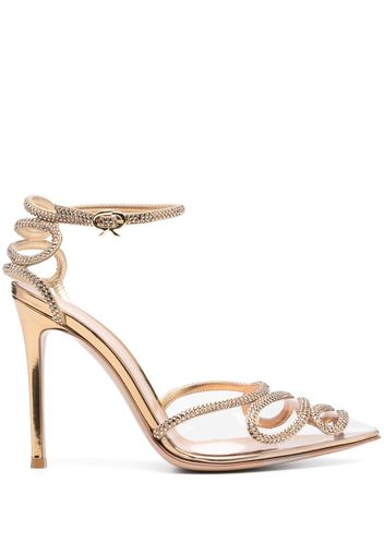 Gianvito Rossi 105mm crystal-embellished pumps - Neutrals