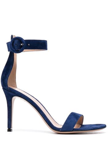 Gianvito Rossi Portofino 85mm suede sandals - Blue