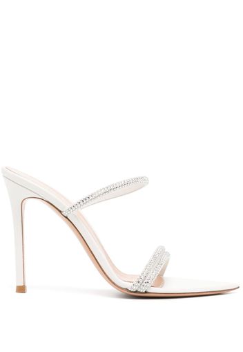 Gianvito Rossi Cannes 105mm leather sandals - White