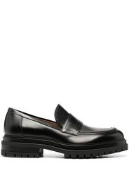 chunky slip-on leather loafers