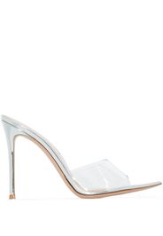 Gianvito Rossi Elle 105mm transparent mules - Metallic