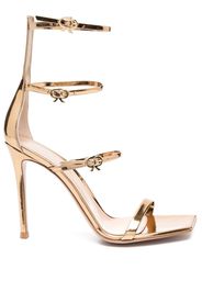 Gianvito Rossi Ribbon Uptown 105mm strappy sandals - Gold