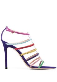 Gianvito Rossi crystal-embellished 105mm sandals - Blue