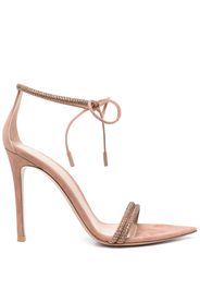 Gianvito Rossi Montecarlo 105mm suede sandals - Neutrals