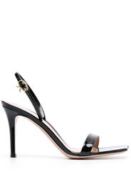 Gianvito Rossi Ribbon Stiletto 85mm leather sandals - Black