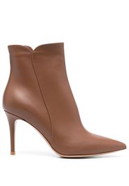 Gianvito Rossi Levy 95mm pointed-toe boots - Brown