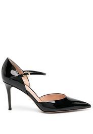 Gianvito Rossi 90mm pointed leather pumps - Black