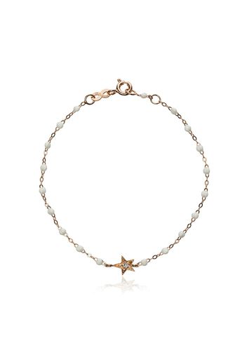 Gigi Clozeau white RG star diamond and rose gold bracelet