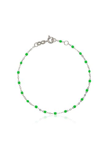 Gigi Clozeau 18K white gold green beaded bracelet