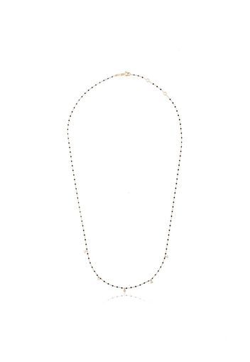 Gigi Clozeau black 18kt yellow gold beaded diamond necklace