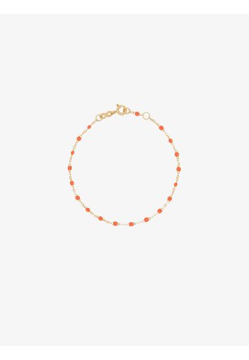 18K yellow gold and orange beaded bracelet