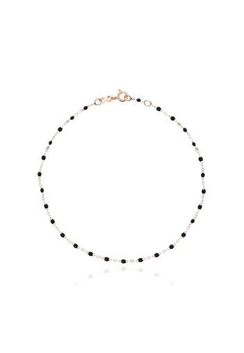 18kt rose gold beaded anklet