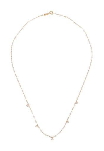 Gigi Clozeau 18kt yellow gold opal and diamond necklace - White