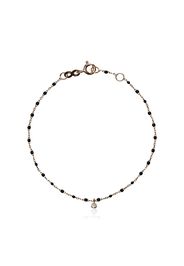 Gigi Clozeau 18k rose gold black beaded diamond bracelet