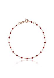 Gigi Clozeau red RG bead rose gold bracelet