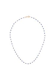 Gigi Clozeau 18kt rose gold beaded necklace - Blue