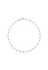 18kt rose gold beaded anklet