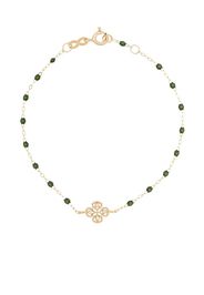 18K yellow gold Lucky Clover Classic Gigi 17 CM beaded bracelet