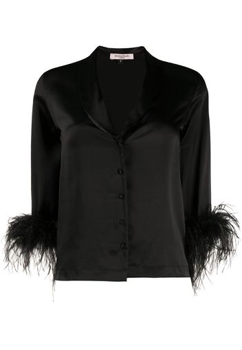 feather cuff Esme jacket