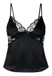 Fleur Of England piped pyjama set - White Rita camisole - Black