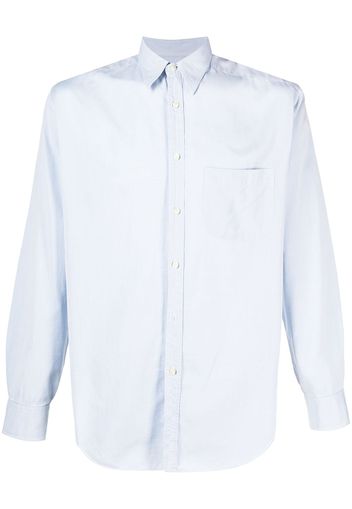 Giorgio Armani Pre-Owned 1990s button-up cotton shirt - Blue