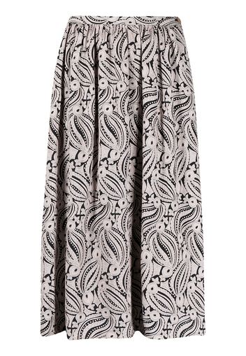 Giorgio Armani Pre-Owned 1990s abstract print pleated skirt - Pink
