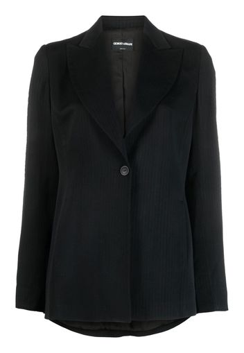 Giorgio Armani Pre-Owned 2000s single-breasted blazer - Black