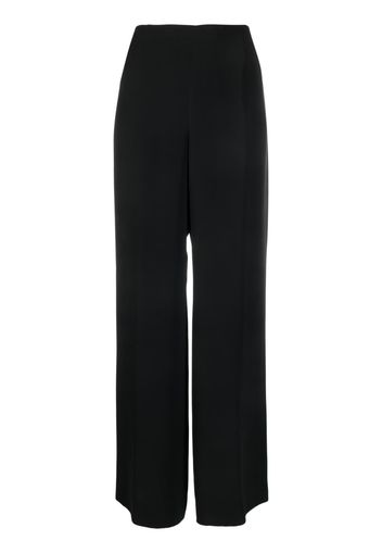 Giorgio Armani Pre-Owned 1990s wide-legged tailored silk trousers - Black