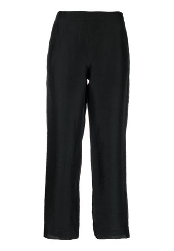 Giorgio Armani Pre-Owned 2000s wide-legged silk trousers - Black