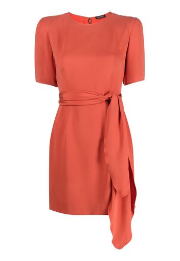 Giorgio Armani Pre-Owned 1980s tied waist flared minidress - Orange