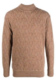 Giorgio Armani Pre-Owned 1980s striped-knit jumper - Brown