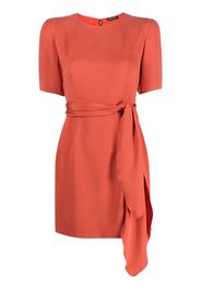 Giorgio Armani Pre-Owned 1980s tied waist flared minidress - Orange