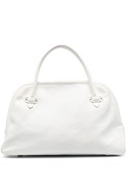 Giorgio Armani Pre-Owned 2000 zigzag pattern zipped handbag - White