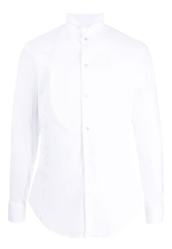 Giorgio Armani long-sleeved cotton shirt - White