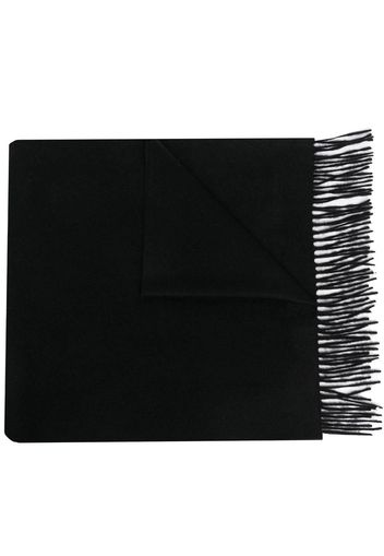 Giorgio Armani felted cashmere scarf - Black