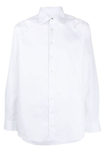 Giorgio Armani button-up cotton shirt - White