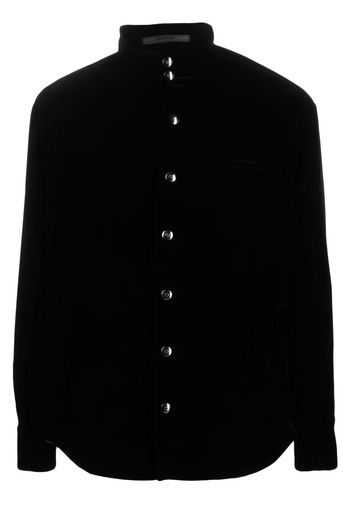 Giorgio Armani high-neck long-sleeved shirt - Black