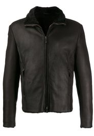 Giorgio Armani shearling lined jacket - Brown