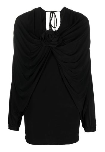 Giuseppe Di Morabito draped detail dress - Black