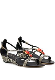 Adelaide python-print sandals