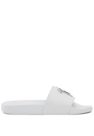 Alexander McQueen logo-buckle detail sandals - White