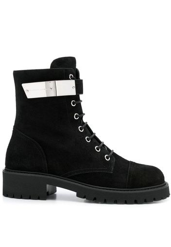 Giuseppe Zanotti suede lace-up boots - Black